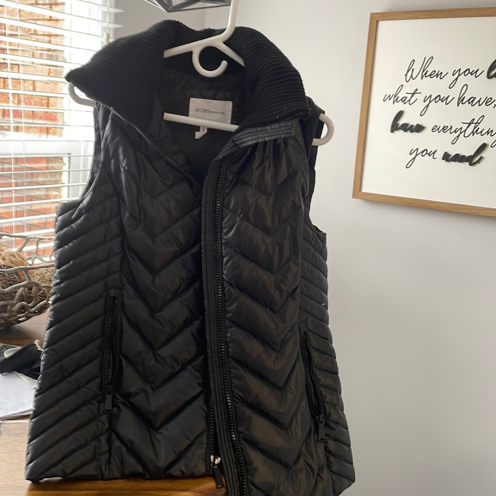 BCBG black vest